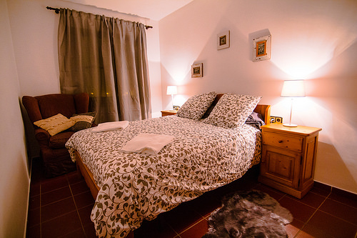 Bedroom with a Queen size bed - Els Refugis Canillo