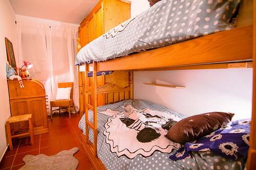 Bedroom with a bunk bed - Els Refugis Canillo